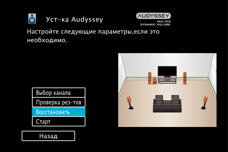 GUI Audyssey S64